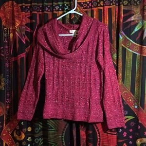 Sparkly Pink Christopher & Banks Sweater